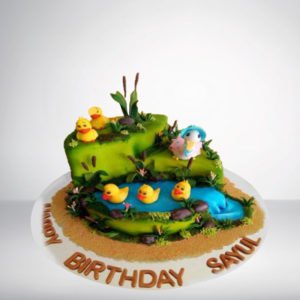 birthday fondant cake
