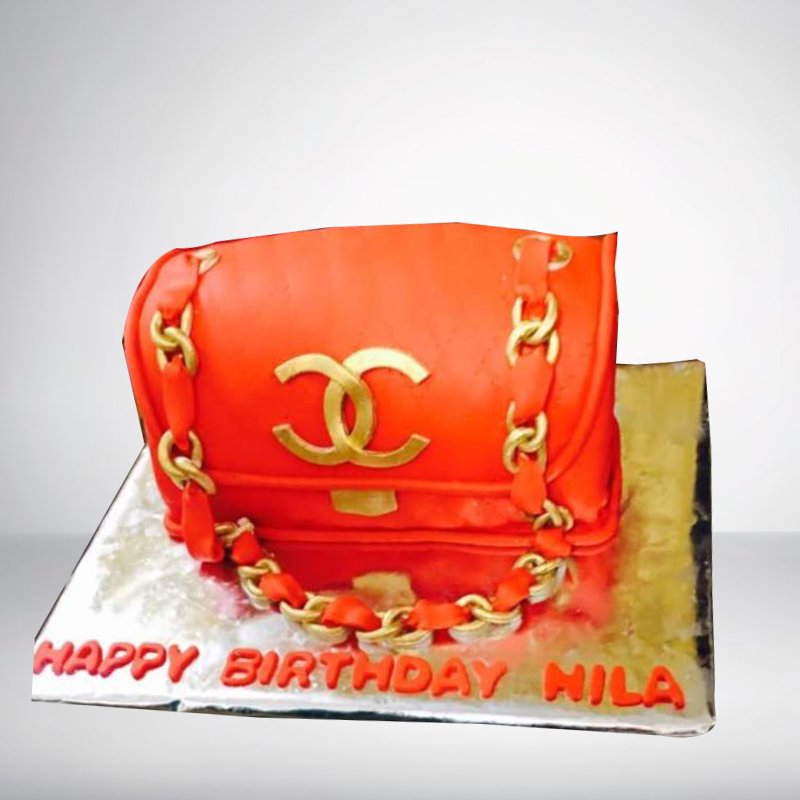 Chanel Handbag Cake | Quilted Purse Cake Tutorial - YouTube