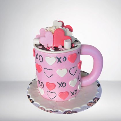 Love Mug Shape Cake